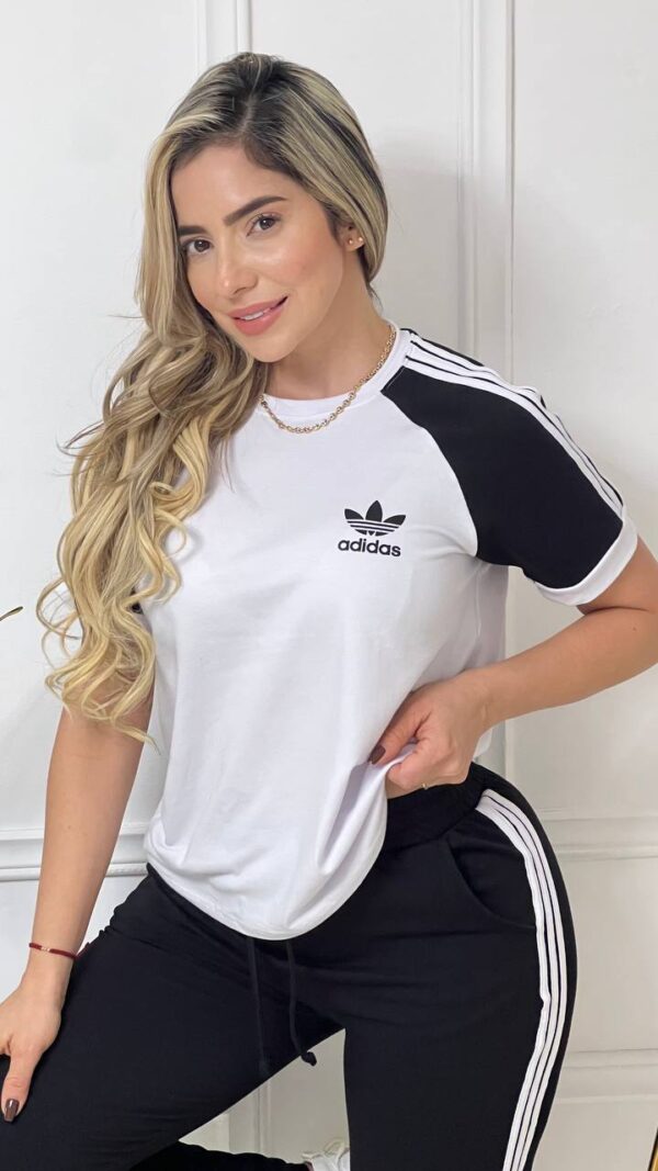 Conjunto manga rangla adidas