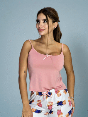 Pijama osos rosa oscuro
