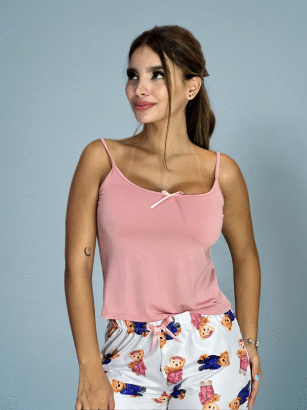 Pijama osos rosa oscuro
