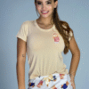 PIjama oso camiseta beige