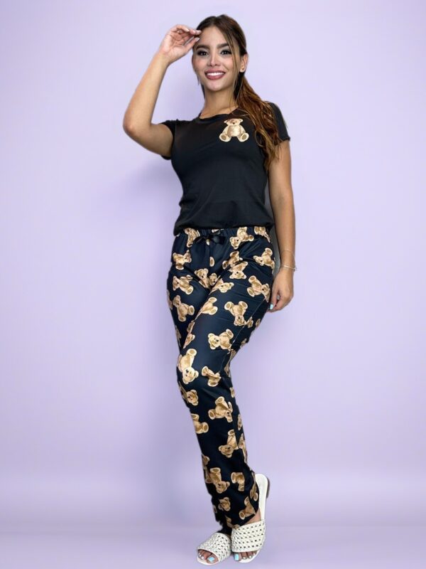 PIjama osos fondo negro camiseta
