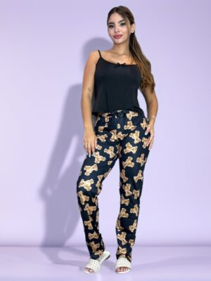 Pijama Fondo Negro Tiras