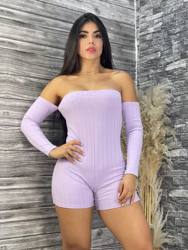 ENTERIZO STRAPLE LILA