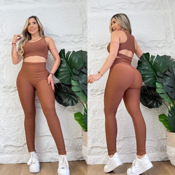 Conjunto Rib top abertura